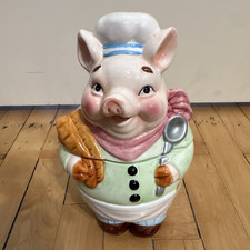 Vintage Figural Ceramic Cookie Jars — Dressed Cat and 'Love Me' Puppy (Pair) — listing 2