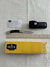 Buck 501 Squire Folding Lockback Pocket Knife with Leather Sheath — listing 2