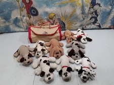 Vintage 1985 Tonka Pound Puppies Newborn Plush Cream with Brown Spots
