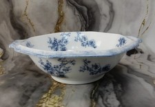 Antique Victorian Transferware Wash Basin Bowl with Floral Decoration — listing 2