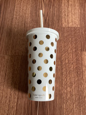 Kate Spade New York Insulated Tumbler with Reusable Straw, Polka Dot — listing 2