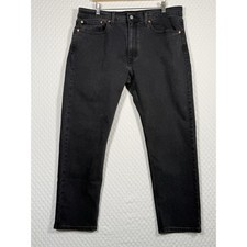 Levi's 502 Regular Taper Men's Black Jeans, W30 L32, listing 5