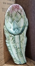 Turquoise Ceramic Spoon Rest with Embossed Lace Pattern, Made in Italy — listing 3