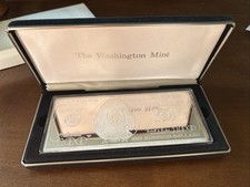 bar Franklin 1999 Washington Mint $100 Franklin Proof 4 Troy Oz .999 Fine Silver Bar — listing 6