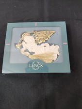 Angel Ornament with Trumpet and Frosted Cloud Base — listing 5