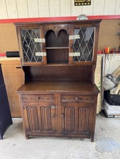 Vintage Colonial-Style Pine Welsh Dresser Hutch with Spice Drawers — listing 6
