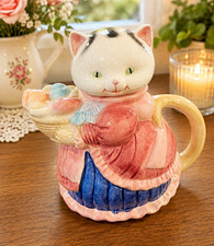 Vintage Figural Cat Novelty Teapot with Removable Head Lid — listing 6