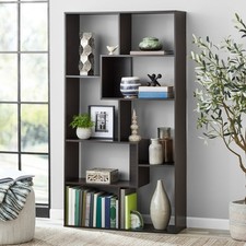 Modern Black Asymmetrical Cube Bookshelf / Display Shelving Unit — listing 5