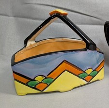 Vintage Made in Japan Green Lusterware Teapot with Hand-Painted Cherry Blossom / Plum Blossom Design — listing 4