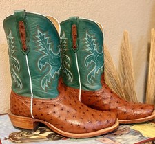 ostrich cowboy Full Quill Ostrich Leather Western Cowboy Boots Butterscotch — listing 6