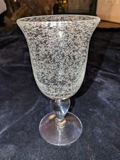 Artland Iris Hand-Blown Green Bubble Glass Wine Goblet — listing 2