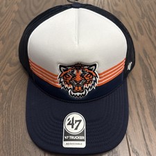 Detroit Tigers FRTYSVN by Twins '47 Tonal Gray Mesh-Back Trucker Cap, Size M/L — listing 6