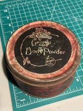 Vintage Georgia Rose Body Powder Tin by Tindeco, 5 inch Lithographed Powder Tin — listing 2