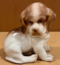 Handmade Ceramic St. Bernard Dog Figurine with Barrel Yes, an impressed stamp or numbers — listing 5