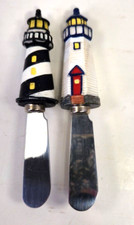 Boston Warehouse Holiday Lighthouses Spreader Set (Set of 4 Stainless Steel Cheese/Butter Spreaders) — listing 2