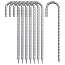 Lot of Used Steel Rebar Stakes and Concrete Form Pins in Bucket — listing 5
