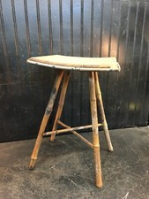 Antique Victorian Tortoiseshell Bamboo Two-Tier Side Table with Split-Bamboo Top — listing 4