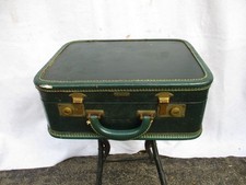 Vintage Hardside Suitcase with Tweed Textured Vinyl Exterior