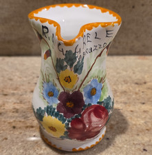 Hand-Painted Floral Porcelain Cabinet/Display Plate with Gilt Border — listing 5
