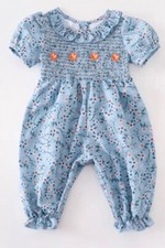 Baby Girl 2-Piece Outfit - Mauve Pink Lace-Ruffle Top & Floral Print Leggings Old Navy / Carter's — listing 2