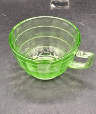 Vintage Hand-Blown Green Glass Vase with Optic Coin-Dot / Printie Design — listing 6