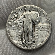 1928 Standing Liberty Quarter, Type 2, 90% Silver — listing 4