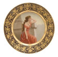 Vienna Style Porcelain Cabinet Cup & Saucer Set with Neoclassical Scenes — listing 6