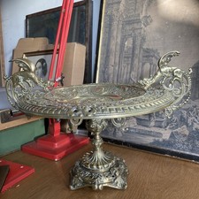 Grand Tour Style Patinated Bronze Tazza / Kylix Urn on Burlwood Plinth — listing 3