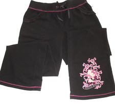 Hello Kitty Print Pink Ribbed Flare Pants with Lettuce-Edge Hem (Toddler/Baby) — listing 6