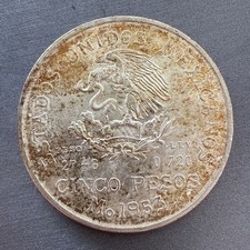 1953 Mexico 5 Pesos Hidalgo Silver Coin (Cinco Pesos) — listing 3
