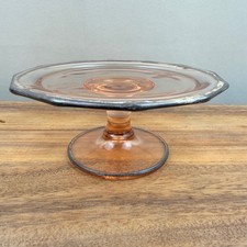 Vintage Pink Depression Glass Covered Candy Dish, Floral Pattern with Square Lid — listing 4