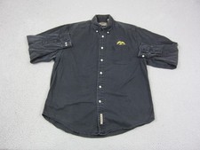 Iowa Hawkeyes Embroidered Black Long-Sleeve Button-Down Shirt by Vesi Sportswear — listing 3