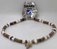 Vintage Puka-Style Dyed Clam Shell Chip Bead Surfer Necklaces, Set of 2 (Green & Orange) — listing 4