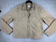 Gap Olive Green Cotton Utility Jacket, Full-Zip Field Jacket — listing 3