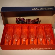 Cristal d'Arques Longchamp 24% Lead Crystal Champagne Coupe Sherbet Glasses 5.5in Set of 4 — listing 6