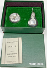 Vintage Figural Pewter Apple & Pear Salt and Pepper Shaker Set — listing 6