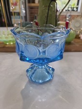 Vintage Pressed Glass Serving Plate/Platter with Sunburst Starburst Pattern — listing 5