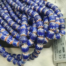 Vintage African Trade Bead Necklace with Venetian Millefiori and Vinyl Heishi Beads — listing 5