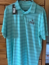 Under Armour Men's Striped Performance Golf Polo Shirt, Light Blue — listing 4