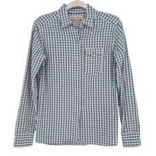 Guideboat Co. Twill Shirting Blue & White Striped Long-Sleeve Dress Shirt, Italian Fabric Small — listing 4