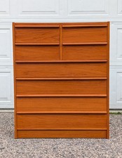 Mid-Century Modern Solid Teak 8-Drawer Double Dresser, Philadelphia, 1950s — listing 6