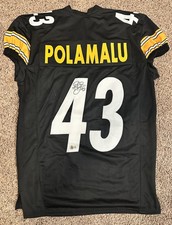 Troy Polamalu #43 Autographed 8x10 Framed Pittsburgh Steelers Photo, listing 6