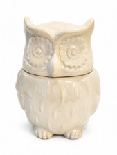 Vintage Stoneware Figural Owl Lidded Jar / Cookie Jar with Removable Hat Lid — listing 6