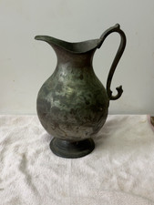 Antique Middle Eastern Tinned Copper Ewer / Water Pitcher with Long Spout — listing 4