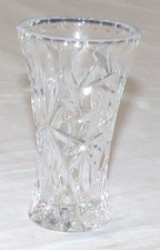 Lenox Fine Crystal Flared Bud Vases, Set of 3 with Pinwheel & Fan Cut Pattern