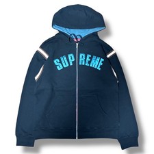 Supreme Jet Sleeve Zip Up Hooded Sweatshirt Black — listing 6