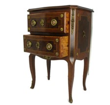 Italian Neoclassical Maggiolini-Style Marquetry Inlaid Six-Drawer Double Dresser with Tapered Legs — listing 4