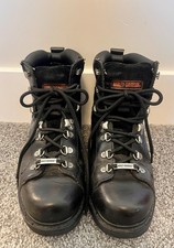 Harley-Davidson Women's Tall Lace-Up Leather Moto Boots with Buckles — listing 2