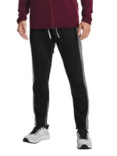 Black Athletic Drawstring Track Pants with Elastic Waistband, Size M — listing 3