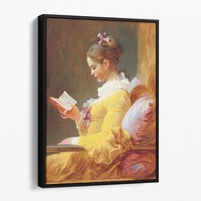 Framed Reproduction Print of "Young Girl Reading" (A Young Girl Reading) after Jean-Honoré Fragonard — listing 3
